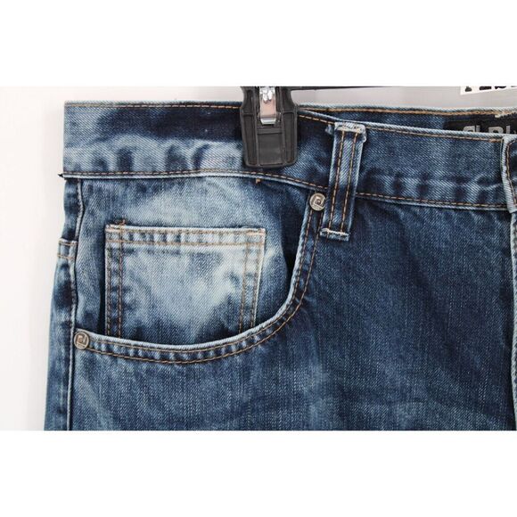 CARBON BLACK PREMIUM JEANS DISTRESSED 36/32 BLUE DENIM DESTROYED - Picture 5 of 11